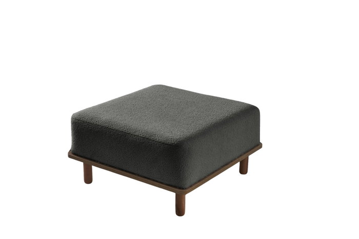 Atelier Del Sofa Puff Texturizado Coco Antracita Atelier Del Sofa Puff Texturizado Coco Antracita